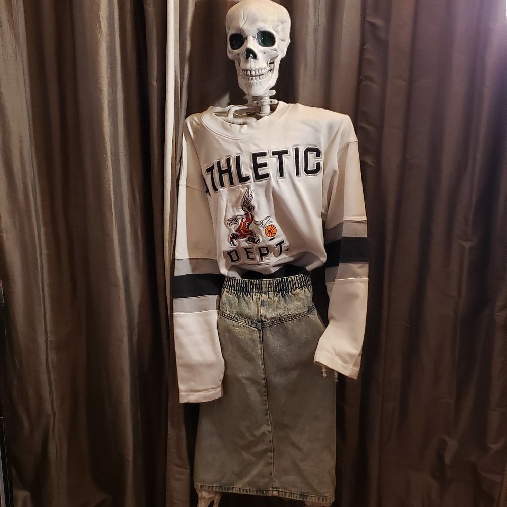 NWT VINTAGE 80S/90S ACID WASH PIZZAZZ SKIRT SZ 38